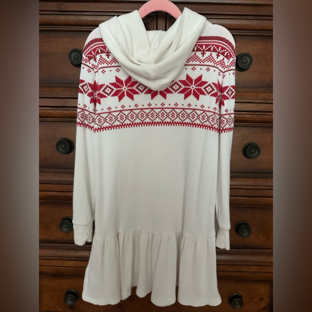 Polo Ralph Lauren Ralph Lauren
Fair Isle Waffle-Knit Hooded Dress red on cream - Picture 5 of 6